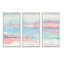 Metallic Shabby Pink II - Shabby Elegance, ensemble de 3 toiles murales encadrées-72043372-72043808