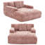 Canapé-lit Chenille Lazy avec 3 oreillers-1763671884