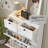 16 Pair Shoe Storage Cabinet With 2 Drawers-181578423