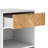 Wood Herringbone Nighstand with Drawer -2031384855