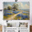 «Blue Green Summer Meadow Charm Blue Bonnets II - Blue Bonnets», ensemble d'art mural-443769161-443769165