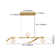 4-Light Led Linear Kitchen Island Lighting In Gold With Glass Globe Shade Dimmable