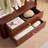 Ash Wood Coat Rack with Smooth Wheels