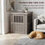 Meuble de 32,84 po H pour petits, moyens et grands chiens (brun clair / gris)-630461032