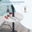 Round Outdoor Side Table With Umbrella Hole , 50cm cm W 50cm cm D