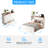 "57" Full Murphy Bed Cabinet with Charging Station   1200LBS Capacity, Extra Storage & Space Saving Design (Mattress Included)-311874993