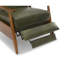 Fauteuil inclinable à accoudoirs en bois-424865036