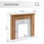 FLAMEKO Mantel Surround for Verona Insert Suitable for all 16" Electric Fireplace Inserts, Dark Bronx Oak & Black-1313826758