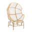 Fauteuil oscillant d'extérieur en osier Palos-496547525