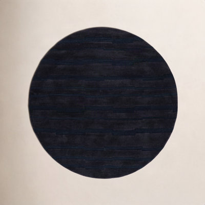 Fairborn Black Hand-Tufted Wool Rug