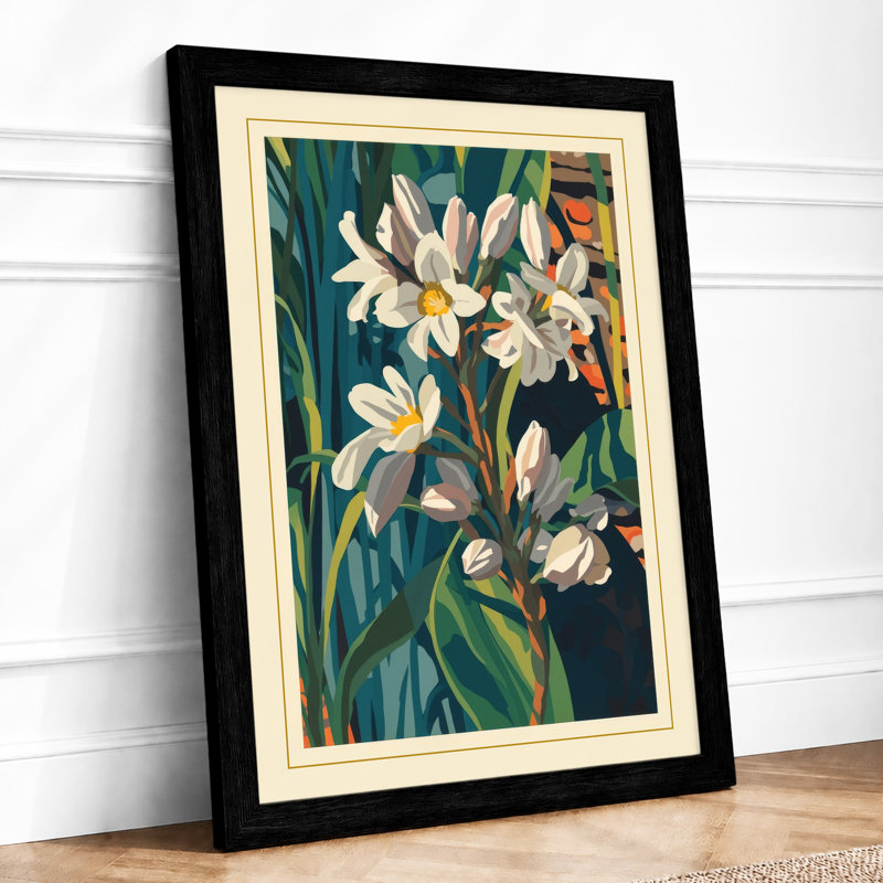 Blooms Botanical - Framed Print, A1 - 84.1 x 59.4 cm, Black