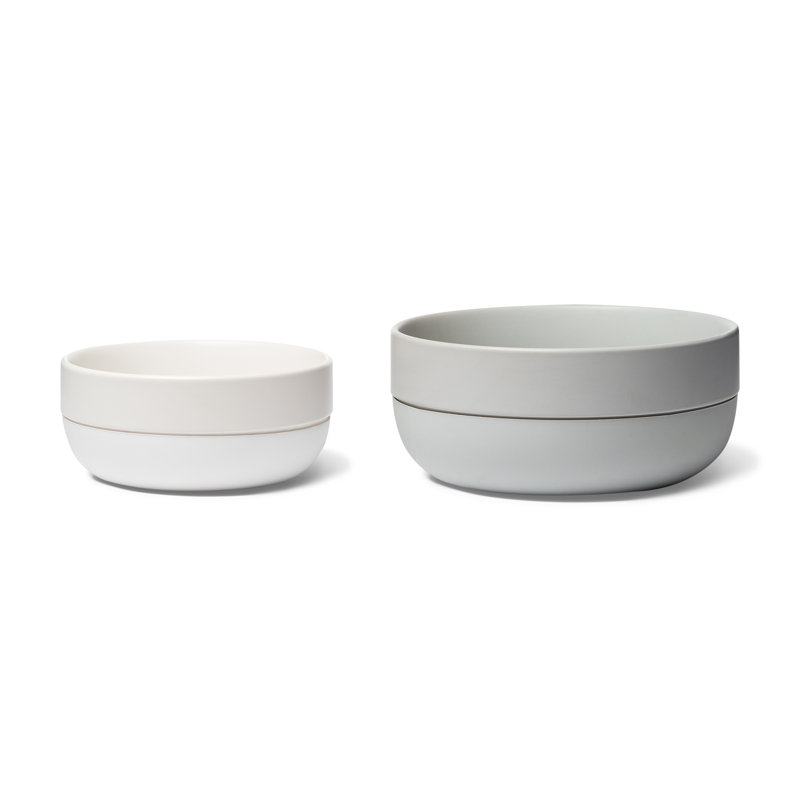 Cling Silicone Bottom Bowl, Light Gray, Large (3.5")