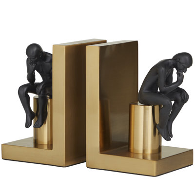 Modern & Contemporary Resin Non-Skid Bookends