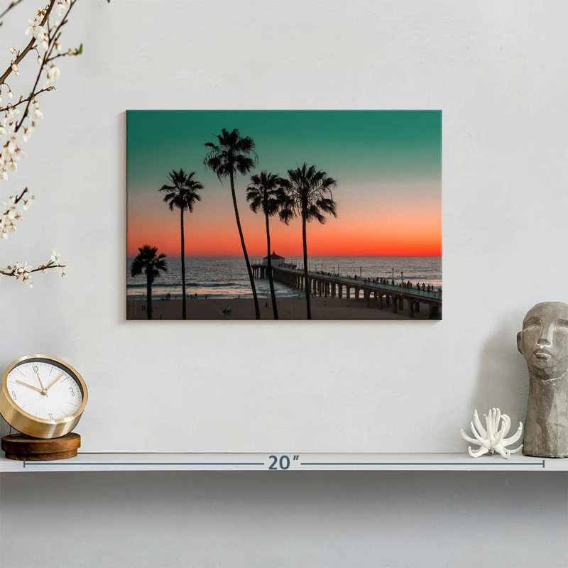 Paysage de Gillard Manhattan Beach, H 8 po x l 12 po