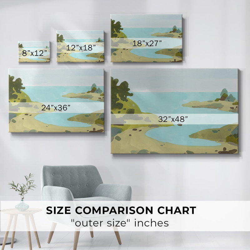 Toile tendue Coastal Inlet IV-Gallery, H 12 po x l 18 po