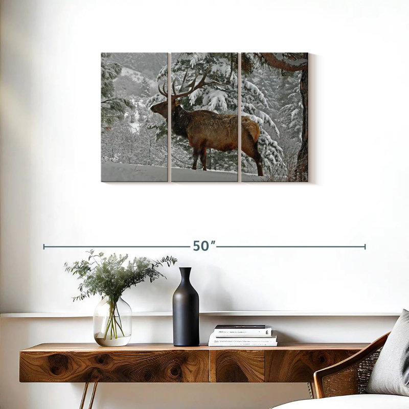 Brampt Washington Winter Elk, 20" H x 33" W