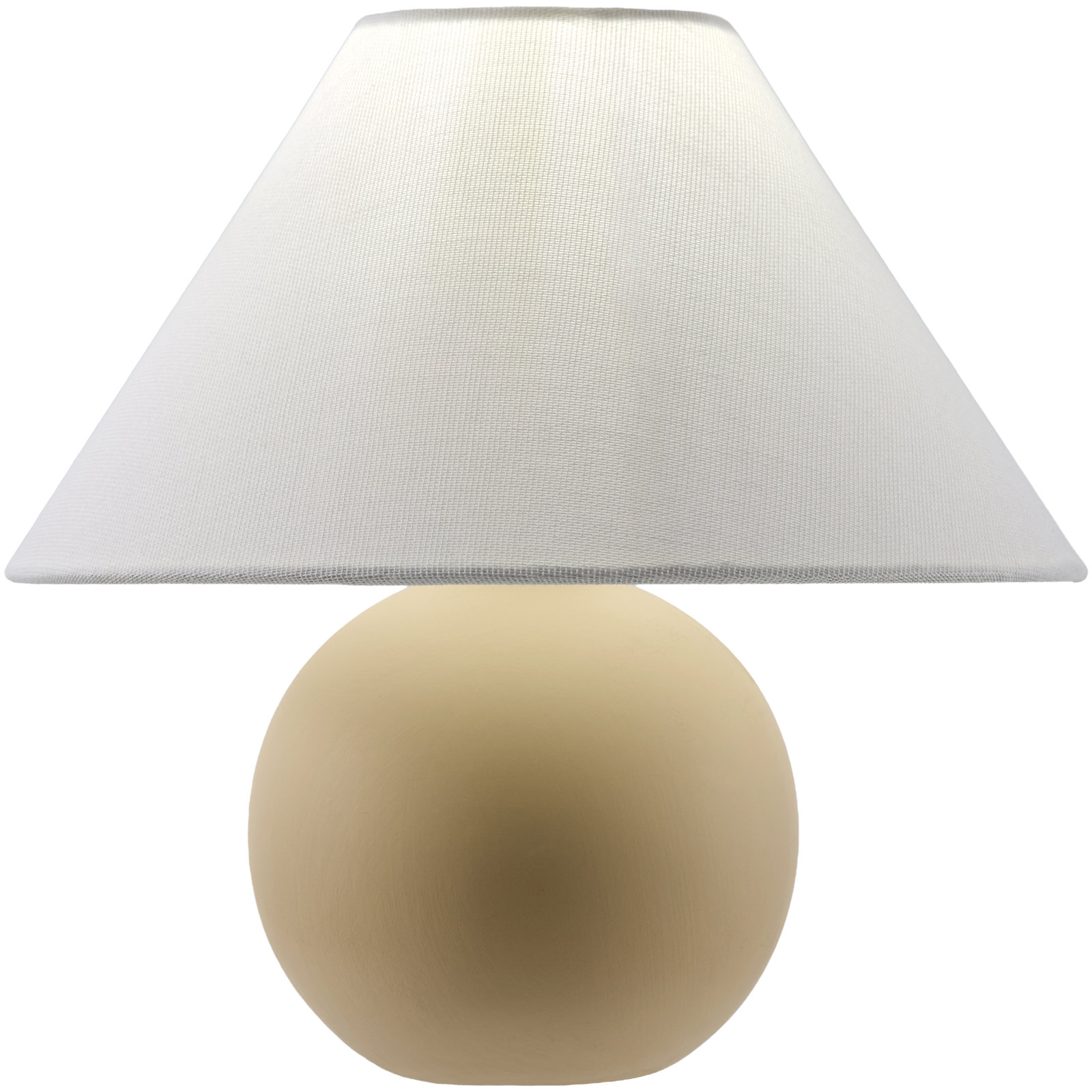 Chemise Ceramic Table Lamp, Classic Empire, Beige