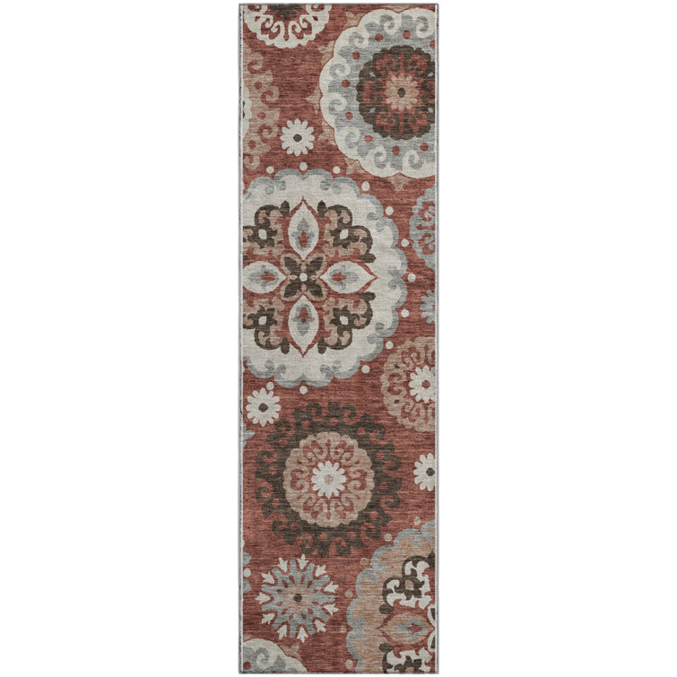 Premium Machine Washable Prisco Paprika Rug
