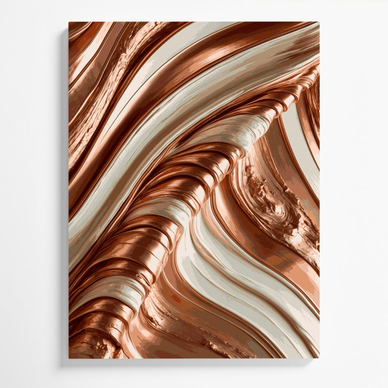 Art mural sur toile DiagonalStripes, H 11 po x l 14 po