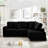 93 Inch L Shaped Sectional Sofa With Reversible Chaise, Soft Corduroy Upholstery For Comfort And Style In Living Rooms And Apartments-716321079