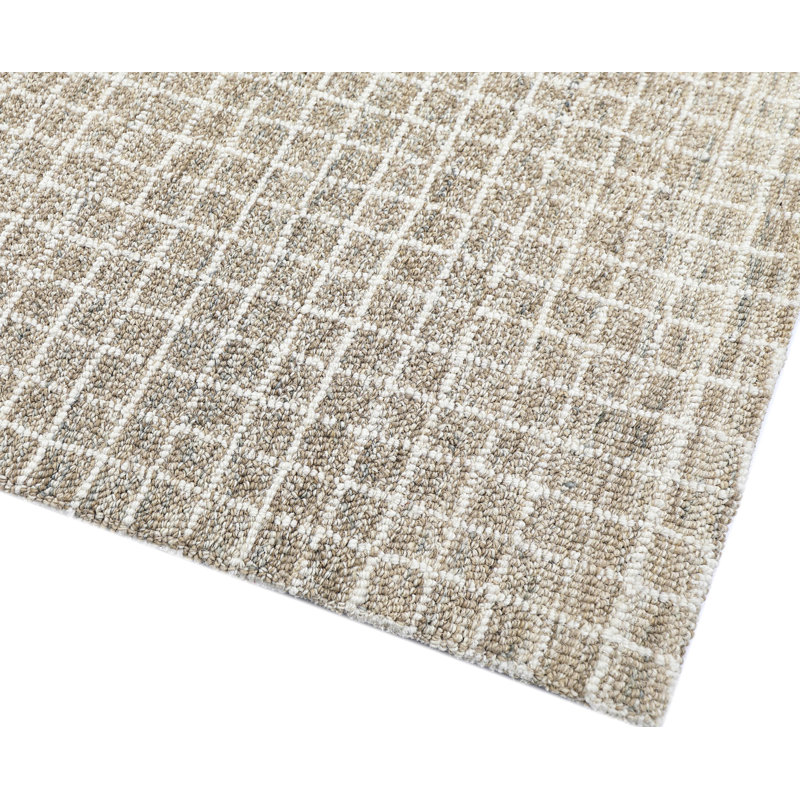 Tapis beige touffeté à la main, Beige