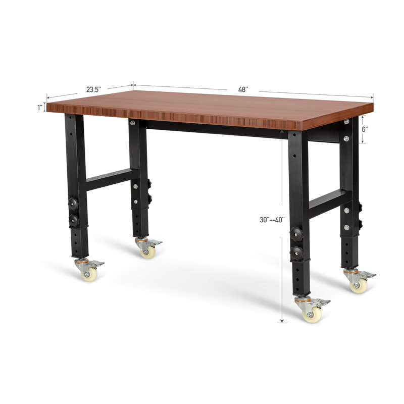 Wood Potting Bench, Coffee/Black