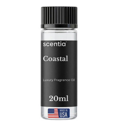 Scentia Resort Diffuser Oil Inspired By The Ritz Carlton Resort Scent - 20 Ml 0.67 Fl Oz - Fragrance Oil Blend Botanical Jasmine, Bergamot & Fresh Marine Notes For Aromatherapy Diffusers - Coastal