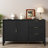 Amarilys 55.1'' Modern Wave-Pattern Buffet Cabinet Sideboard With 3 Drawers-1330066921