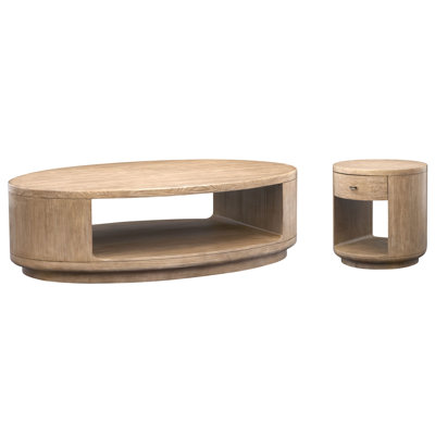 Braxton Oval Cocktail Table With End Table