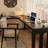 Black L-Shaped Solid Wood desks-1020992571-1020992566