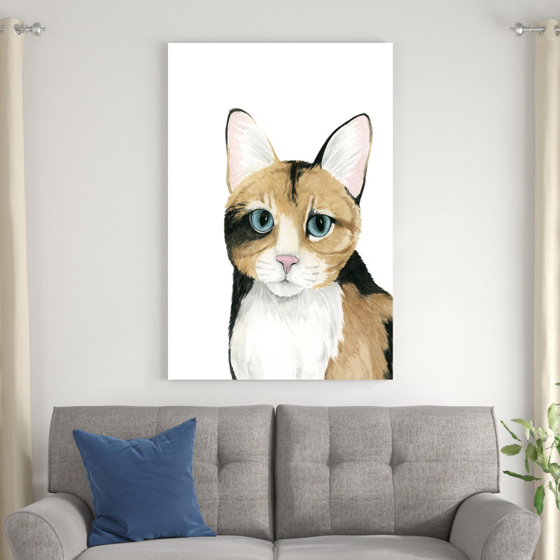 Portrait de chat II, H 48 po x l 32 po x P 1,25 po