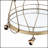 Champagne Finish Round Serving Cart with Clear Tempered Glass Top and Mirrored Shelf for Elegant Home Entertaining