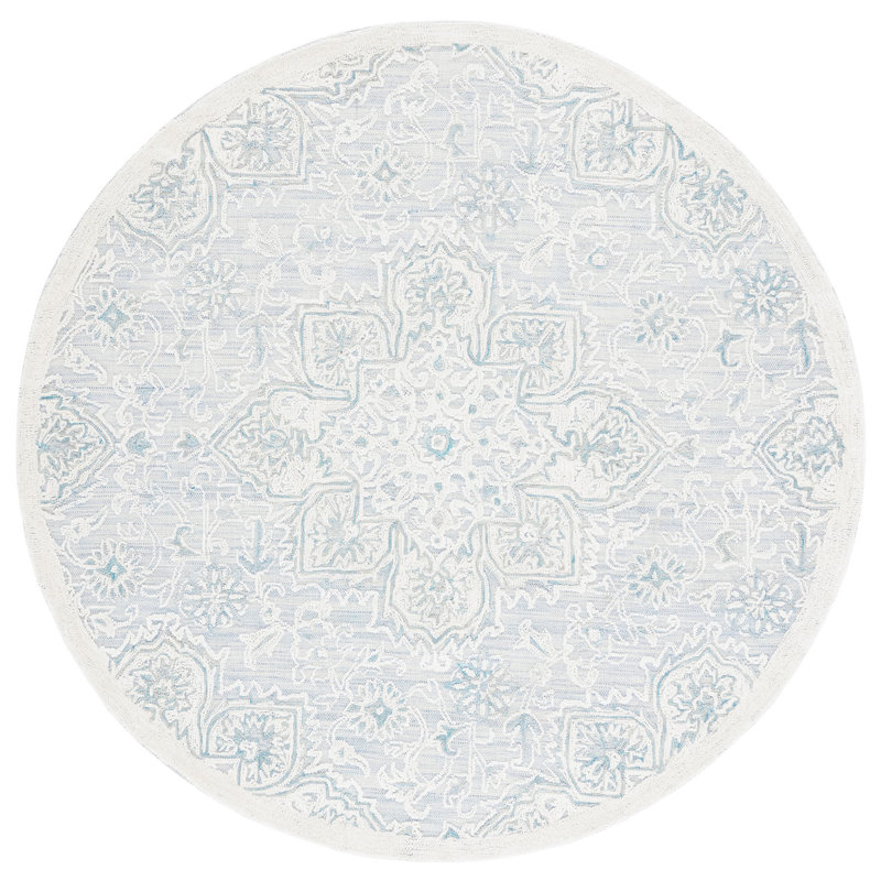 Heston Hand Tufted Wool Rug, Round 6'