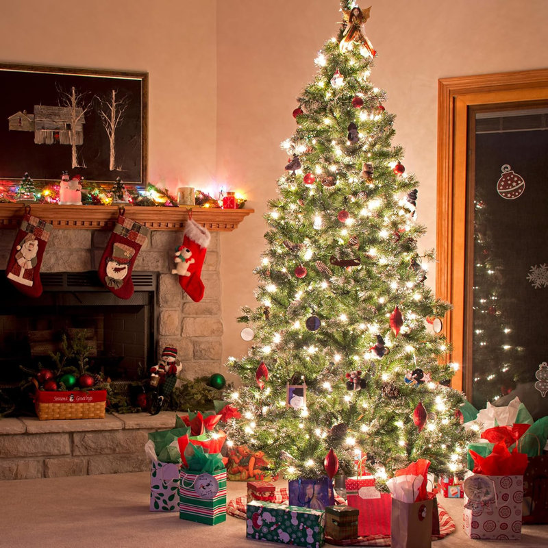 6.89' H Lighted Artificial Christmas Tree