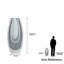 Grand vase de sol en forme de U 24 po, mosaïque incrustée de losanges et de miroirs, grand vase décoratif-1156558409
