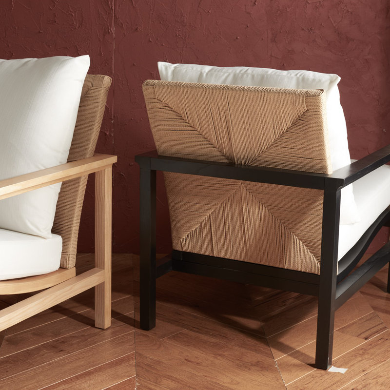 Upholstered Armchair, Black