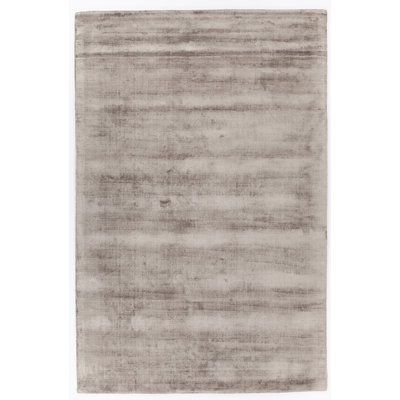 Tapis dhurrie zone grise fait main Swader