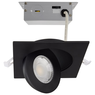 4" Ultra Slim Selectable CCT New Construction LED Canless Recessed Lighting Kit