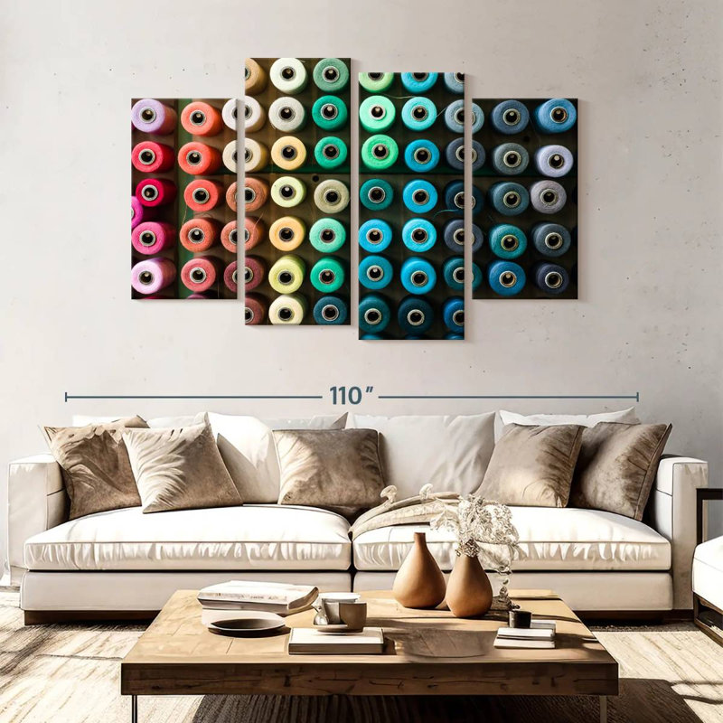 Senne Sewing Threads Collection, 54"H x 84"W