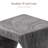 Outdoor Twisted Concrete Side Table