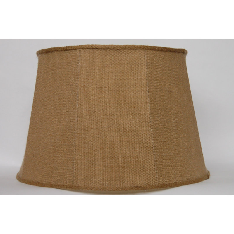 Abat-jour en toile de jute 19 po, Brun