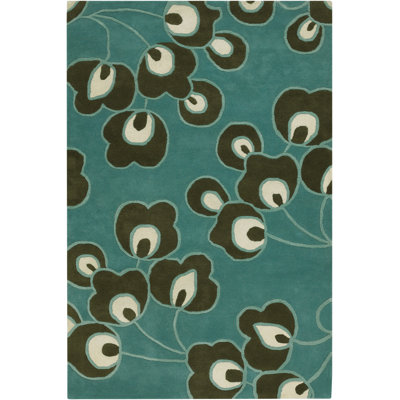 Burchell Wool Floral Indoor Rug