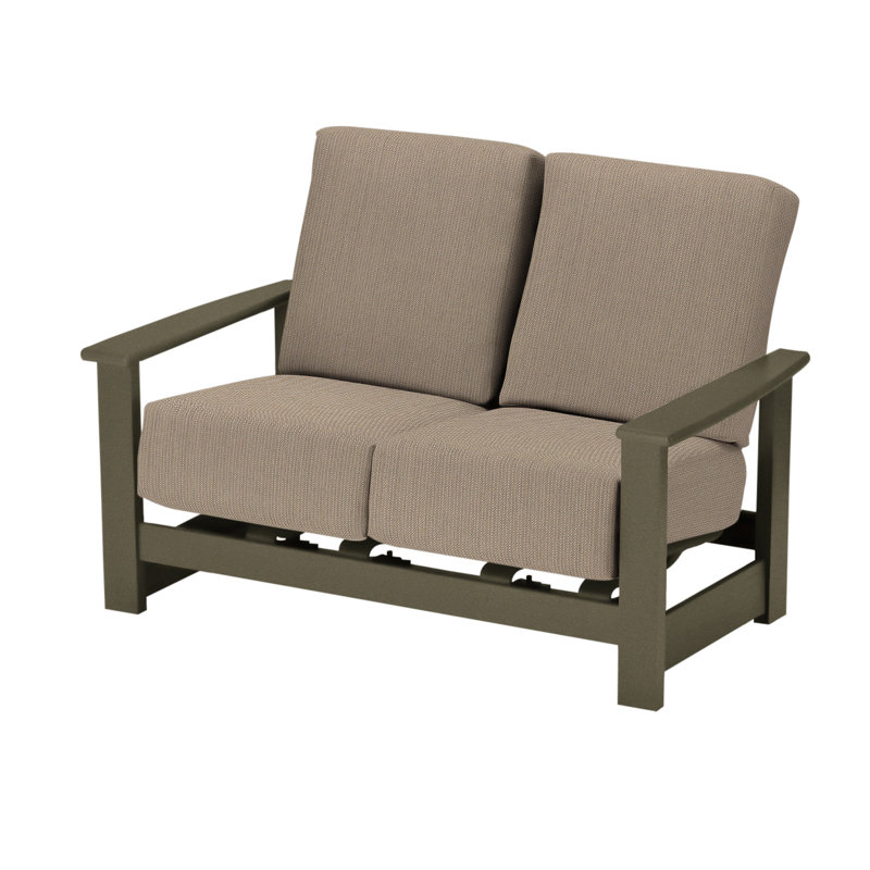Leeward 56.5'' Wide Loveseat with Cushions, Wren, Beachwood