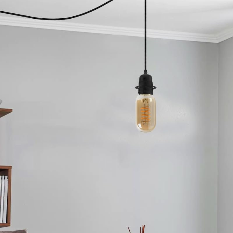 Vintage Threaded E27 Industrial Edison Screw Lamp Socket Holder for Pendant Lights, Wall Lights and DIY Lighting Projects