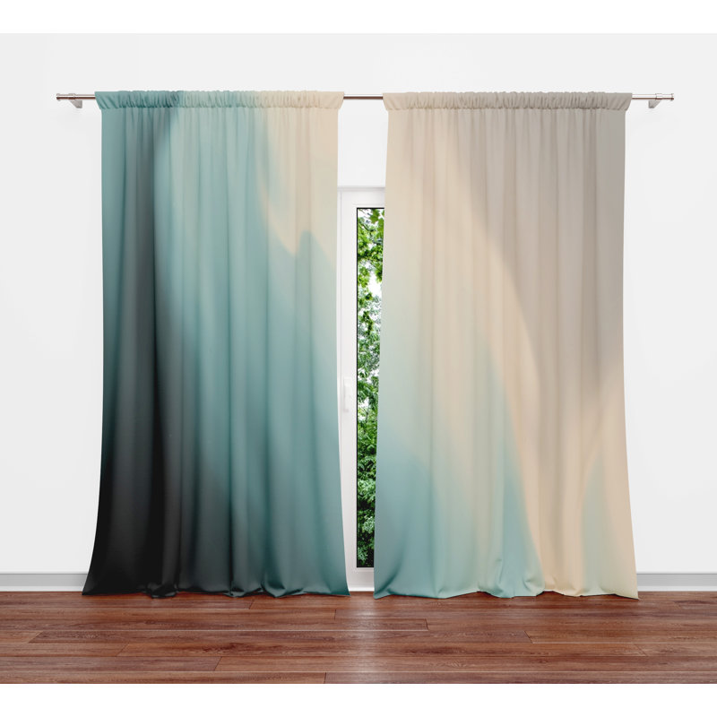 Semi Sheer Curtain Panel Pair, 20" W x 82" L
