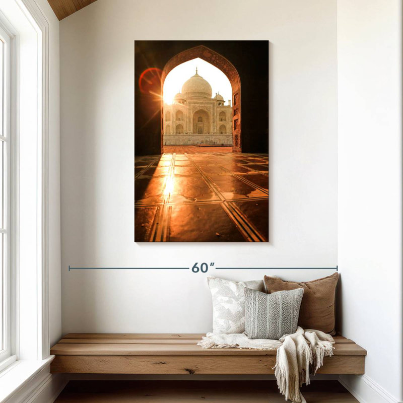Nicci, coucher de soleil sur le Taj Mahal, H 45 po x l 30 po