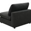 Fauteuil rembourré gris anthracite rembourré avec coussins amovibles, conception modulaire pour sièges flexibles, sièges rembourrés en plumes et coussins décoratifs moelleux, mesurant 33 pouces de hauteur, 38 de largeur, 41 de profondeur