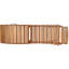 Chaise longue pliante en bois brun avec siège à circulation d'air pour une atmosphère extérieure relaxante et pliable-623267002