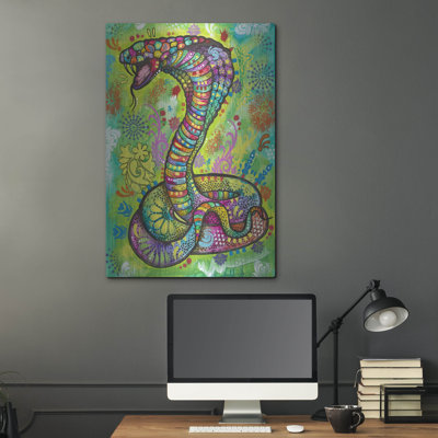 Red Barrel Studio® «Danger Noodle» par Dean Russo, art mural en métal