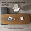 Bureau de direction moderne en L brun-129228099